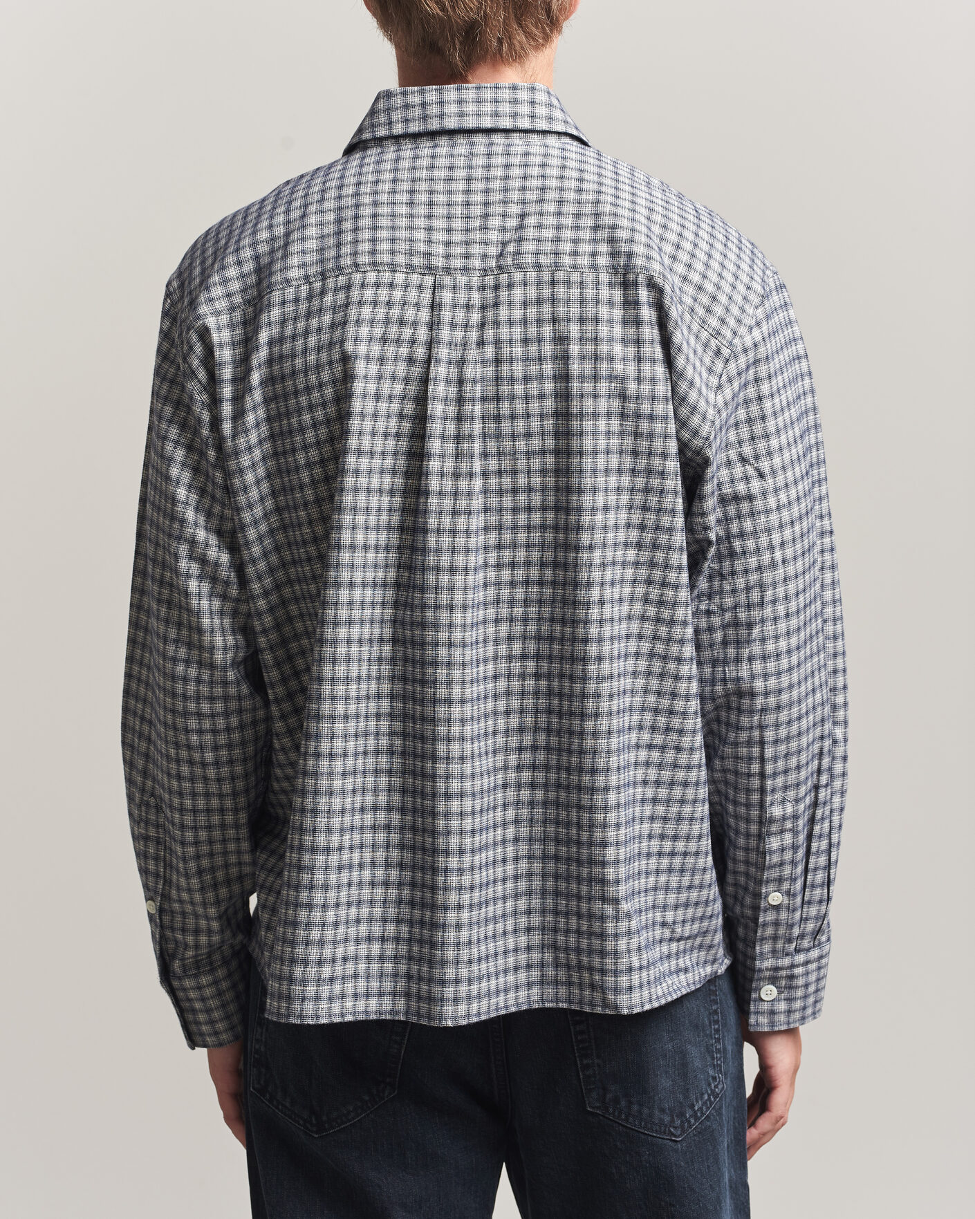 Herre | Skjorter | Jeanerica | Juan Checked Flannel Shirt Blue