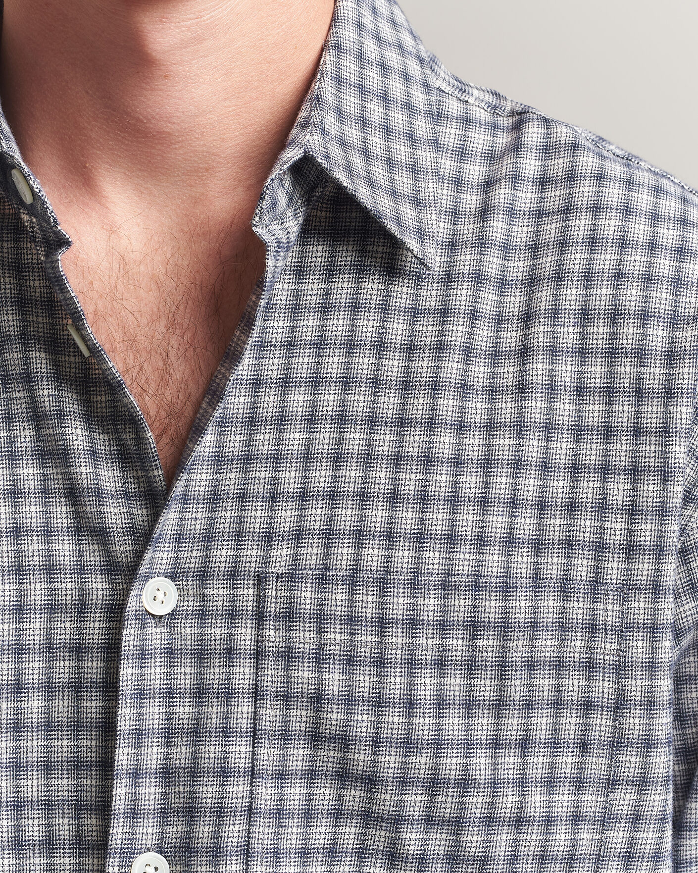 Herre | Skjorter | Jeanerica | Juan Checked Flannel Shirt Blue