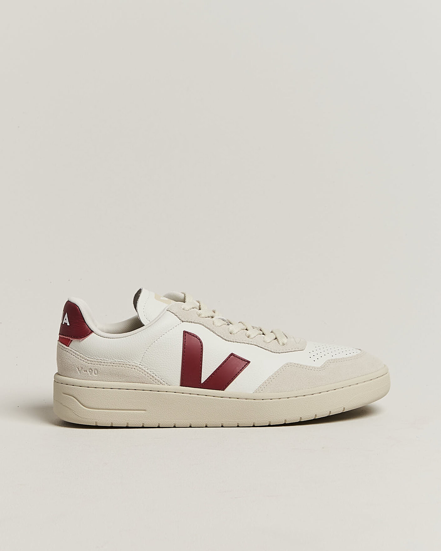 Herre | Sneakers | Veja | V-90 Sneaker White/Marsala Natural