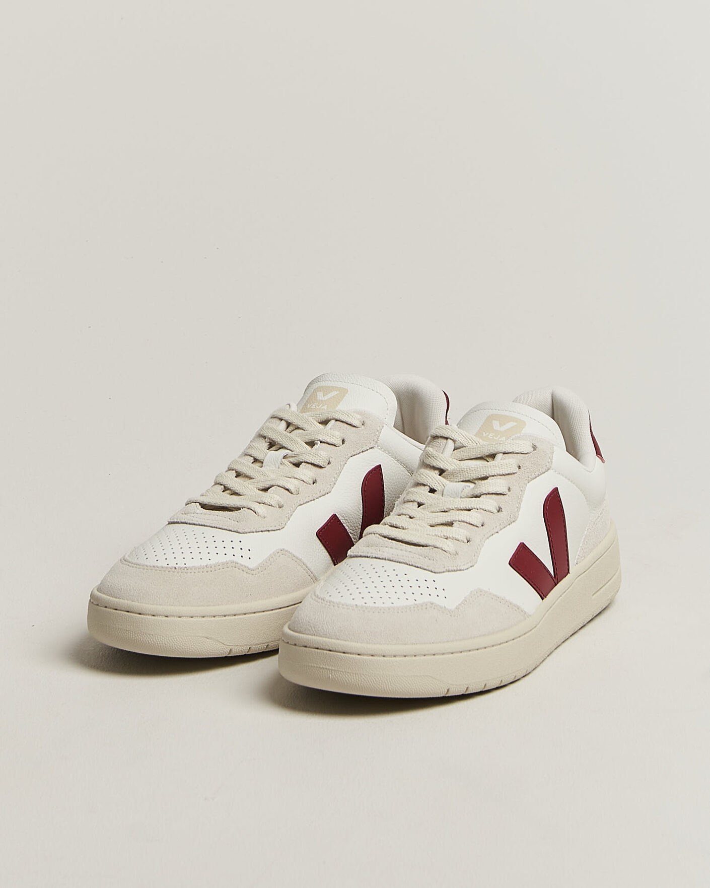 Herre | Sneakers | Veja | V-90 Sneaker White/Marsala Natural
