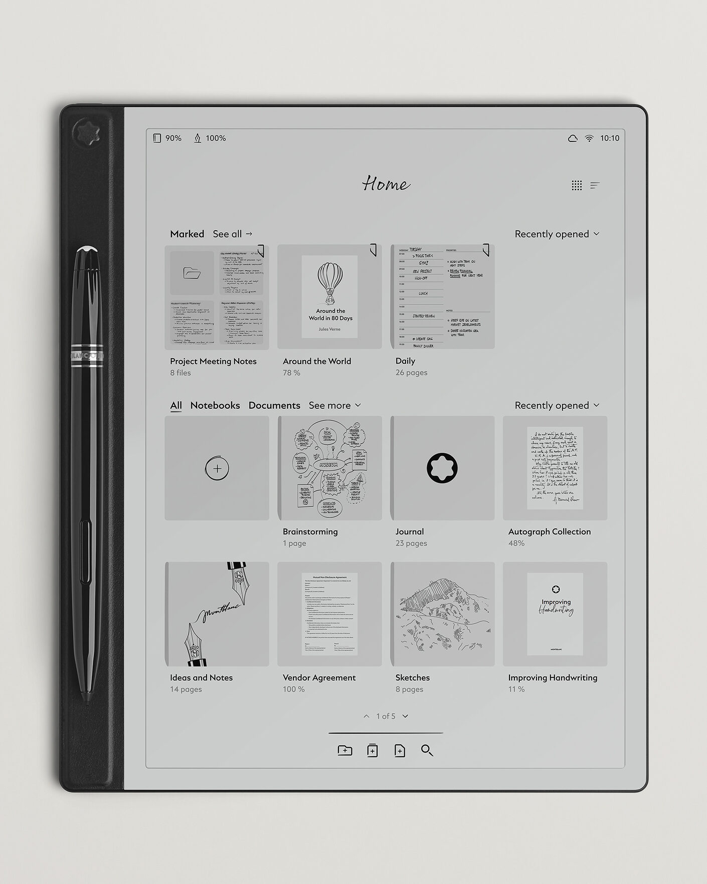 Herre | Notesbøger | Montblanc | Digital Paper Mystery Black