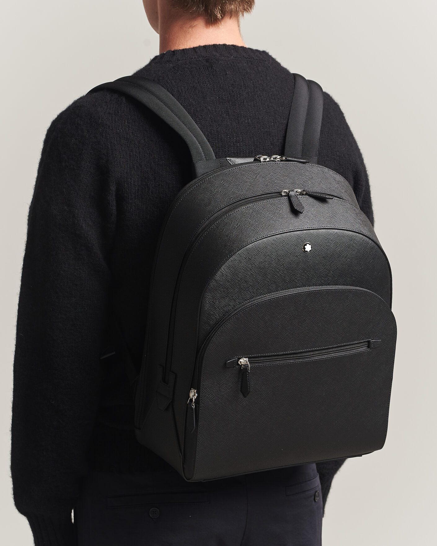 Herre | Tasker | Montblanc | Sartorial Large Backpack 3 Compartments Black