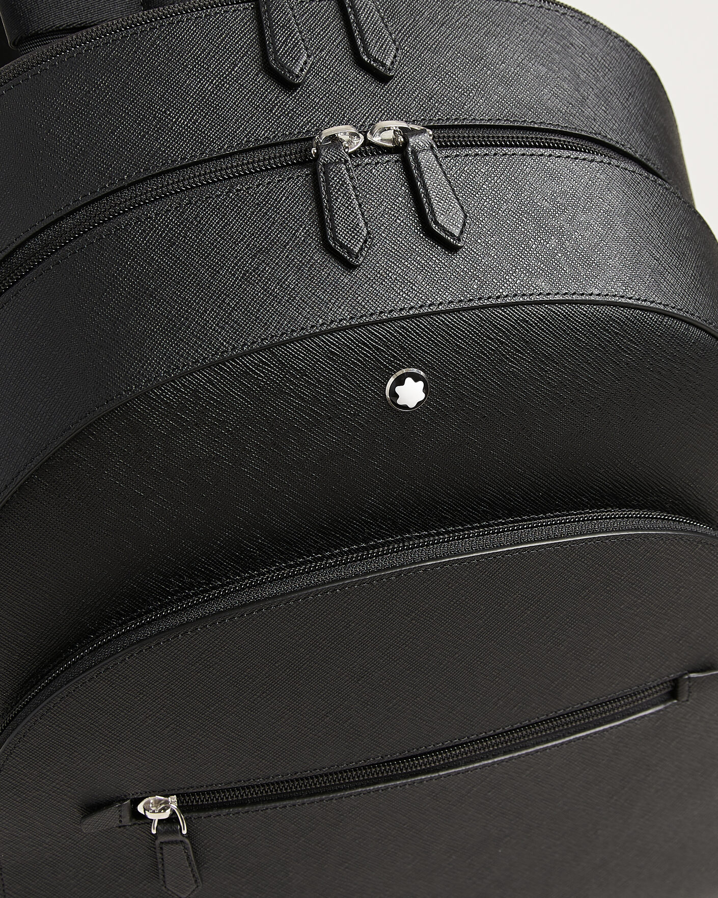 Herre | Montblanc Sartorial Large Backpack 3 Compartments Black | Montblanc | Sartorial Large Backpack 3 Compartments Black