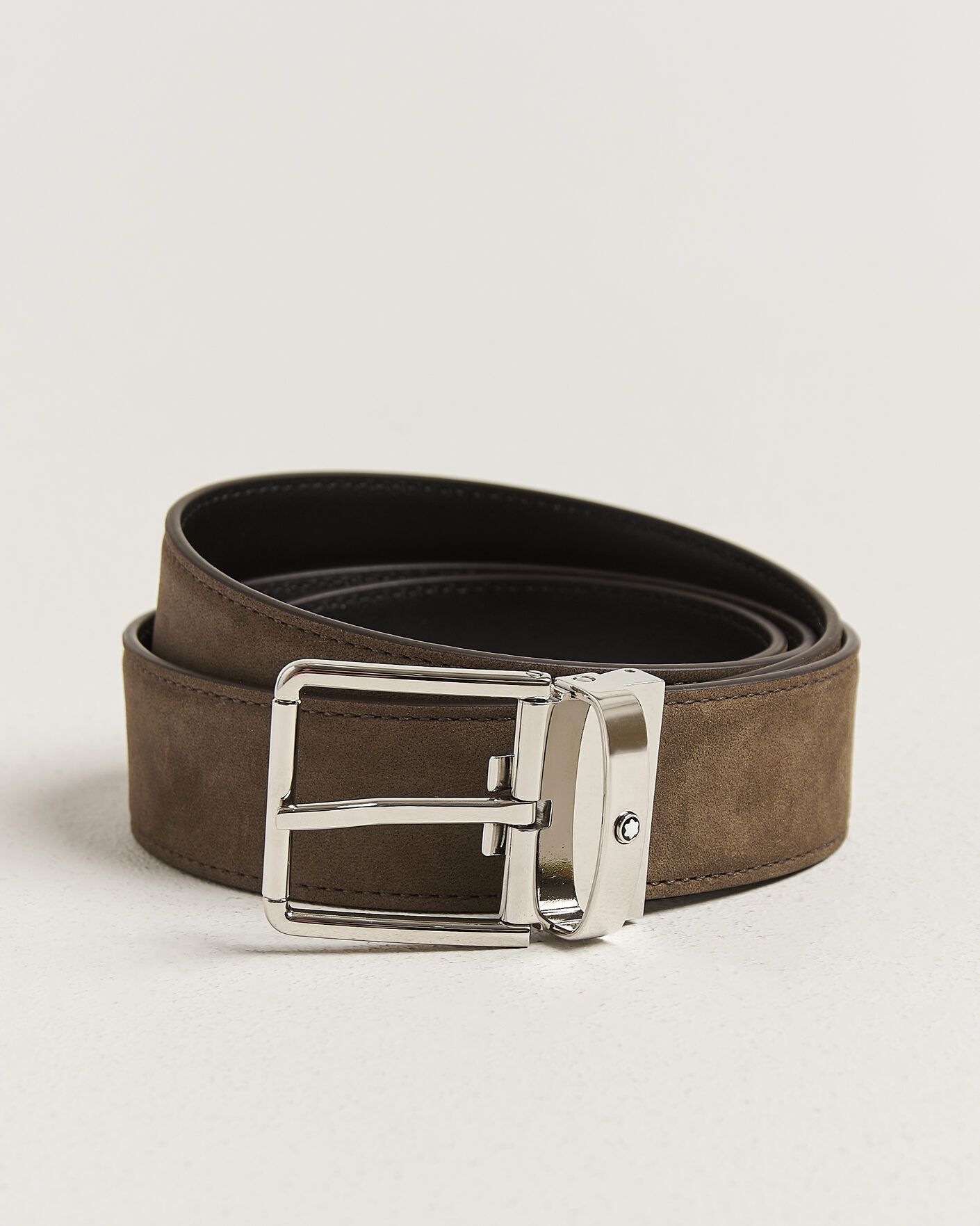 Herre | Bælter | Montblanc | 35mm Reversible Suede Belt Brown/Black