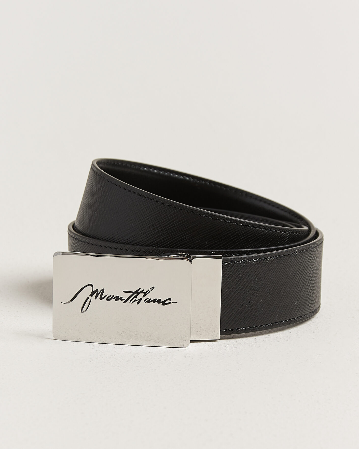 Herre | Bælter | Montblanc | 35mm Reversible Sartorial/Calf Logo Belt Black