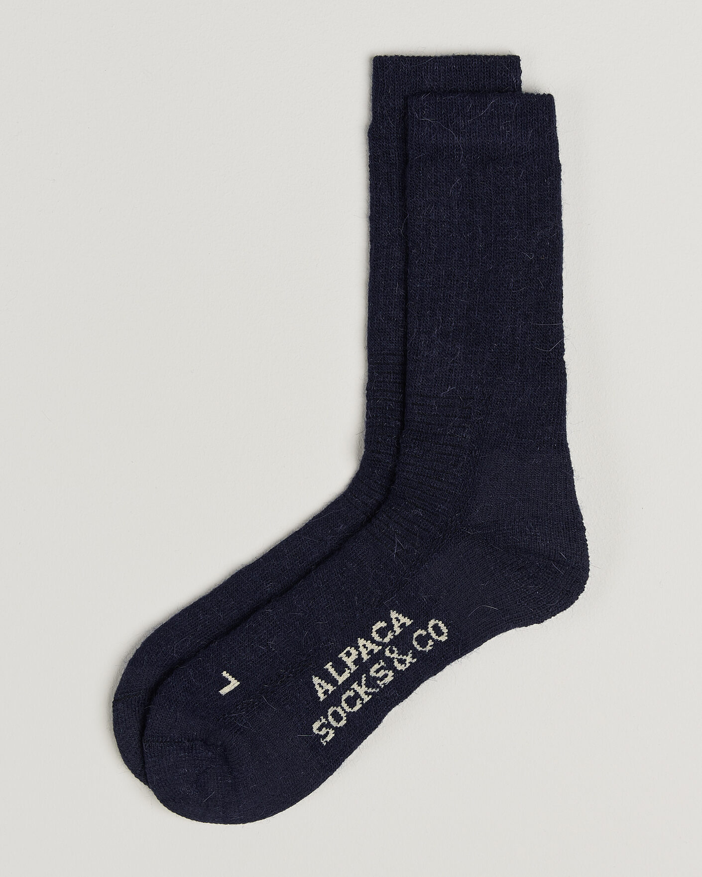 Herre | Undertøj | Alpacasocks & Co | 2-Pack Heavy Alpacka Wool Socks Navy