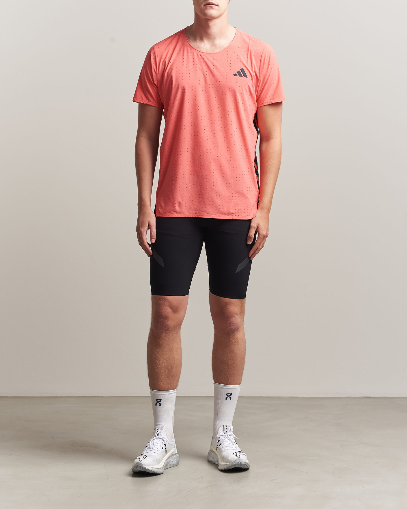 Herre | T-Shirts | adidas Performance | Adizero Running T-Shirt Red
