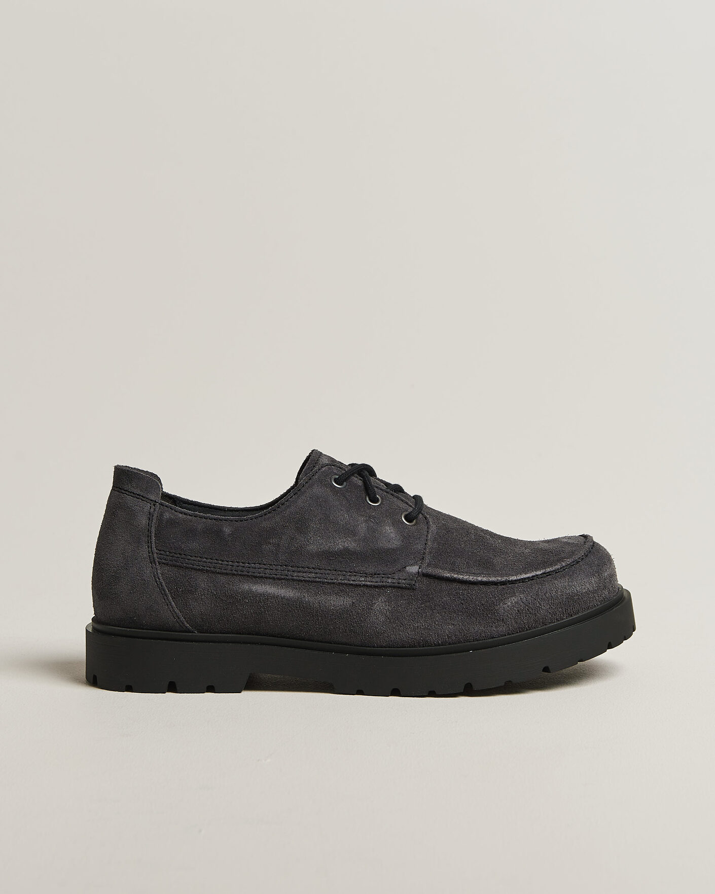 Herre | Derbys | BIRKENSTOCK | Highwood Moc Lace Charcoal Suede