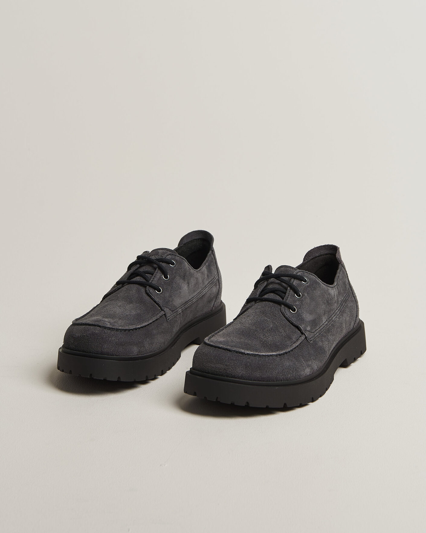 Herre | Derbys | BIRKENSTOCK | Highwood Moc Lace Charcoal Suede