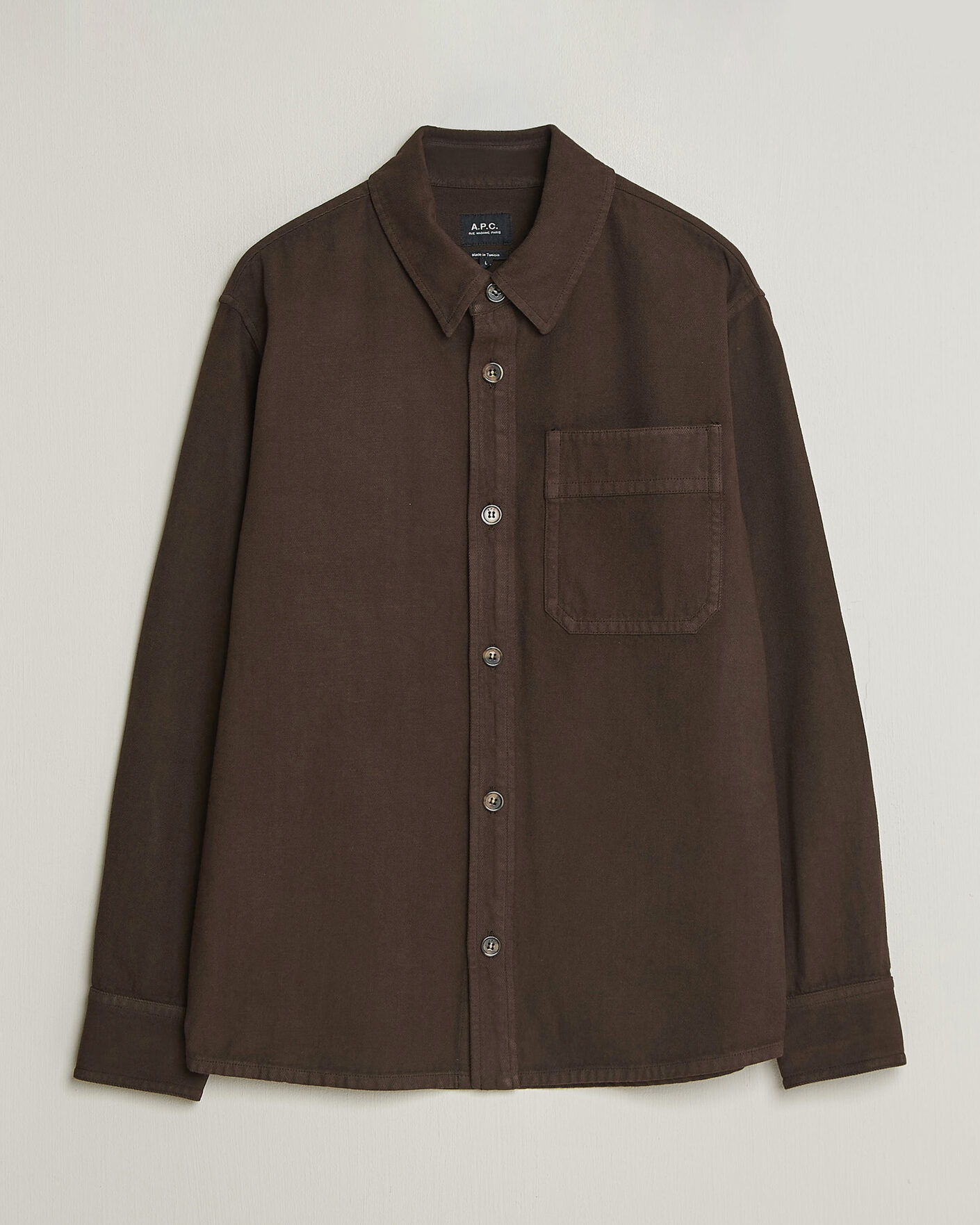 Herre | Skjorter | A.P.C. | Basile Overshirt Chocolate