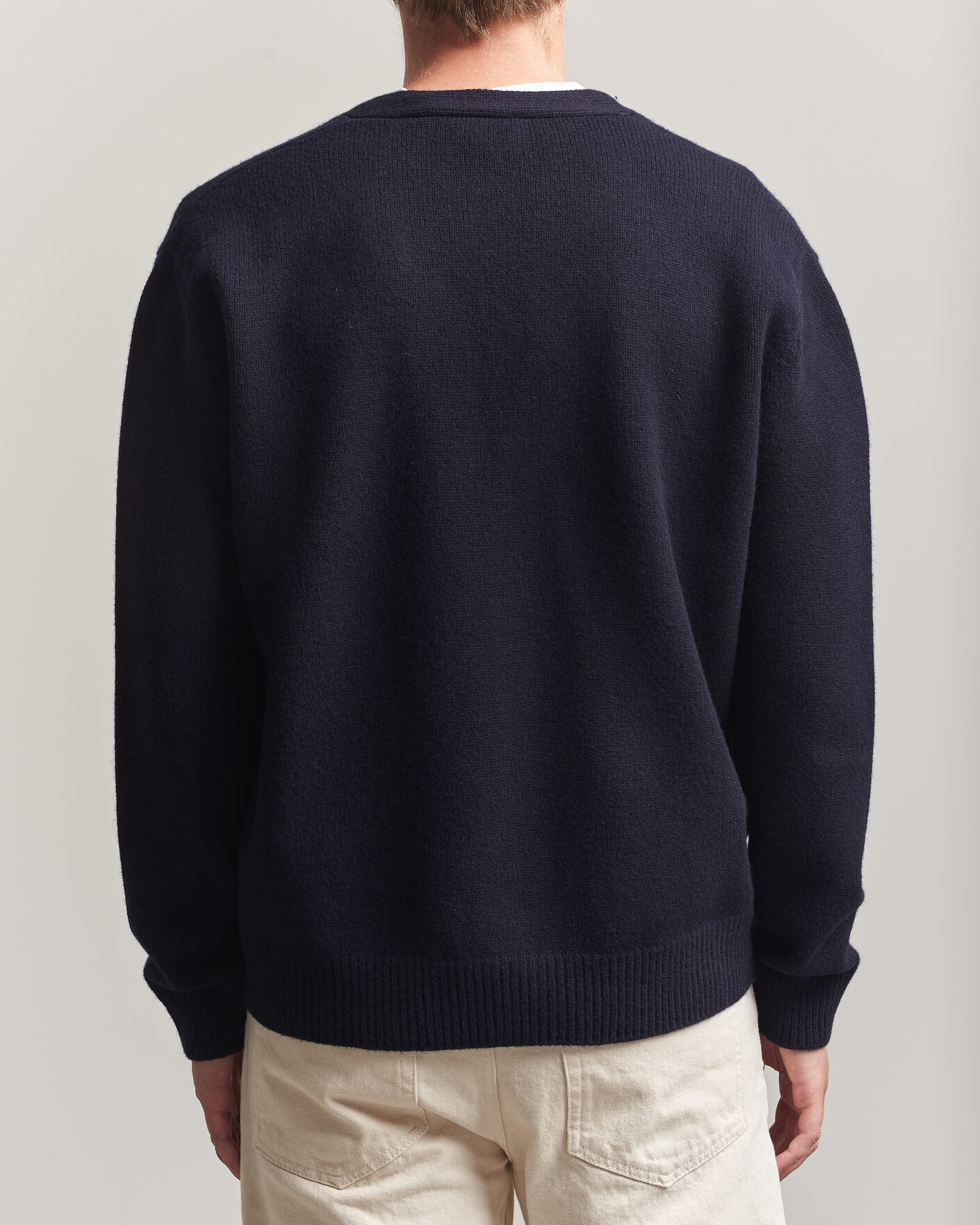 Herre | Trøjer | A.P.C. | Kevin Wool Knitted Cardigan Dark Navy