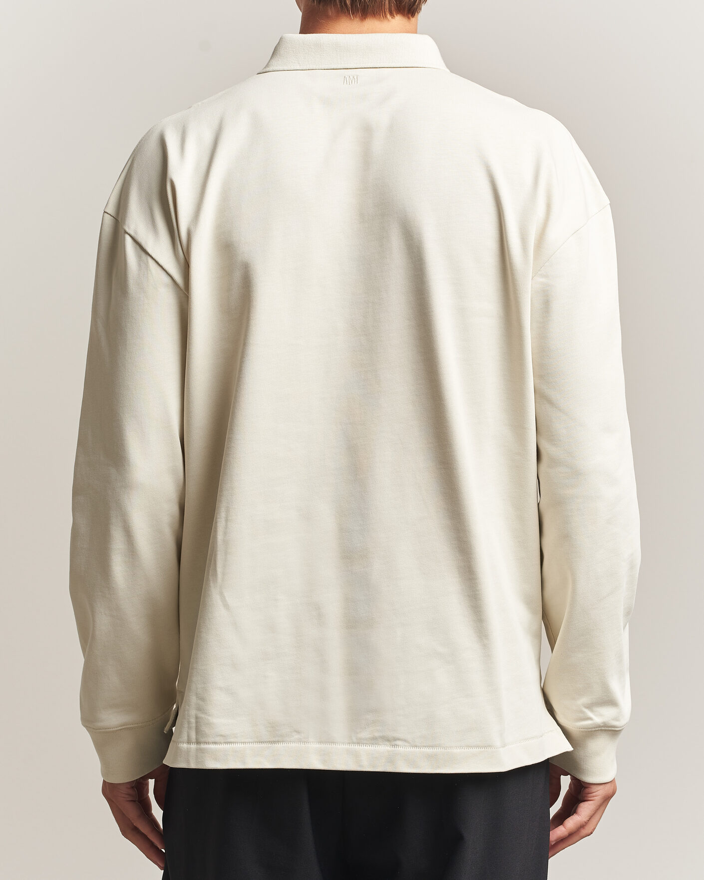 Herre | Trøjer | AMI | Heritage Logo Rugger Ivory