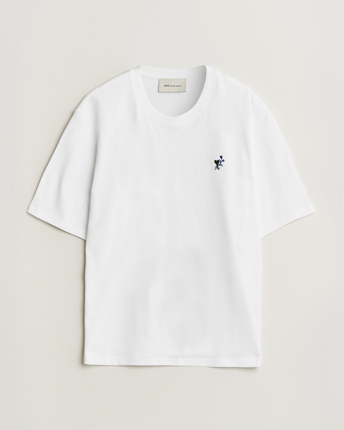 Herre | T-Shirts | AMI | Tulip Logo T-Shirt White