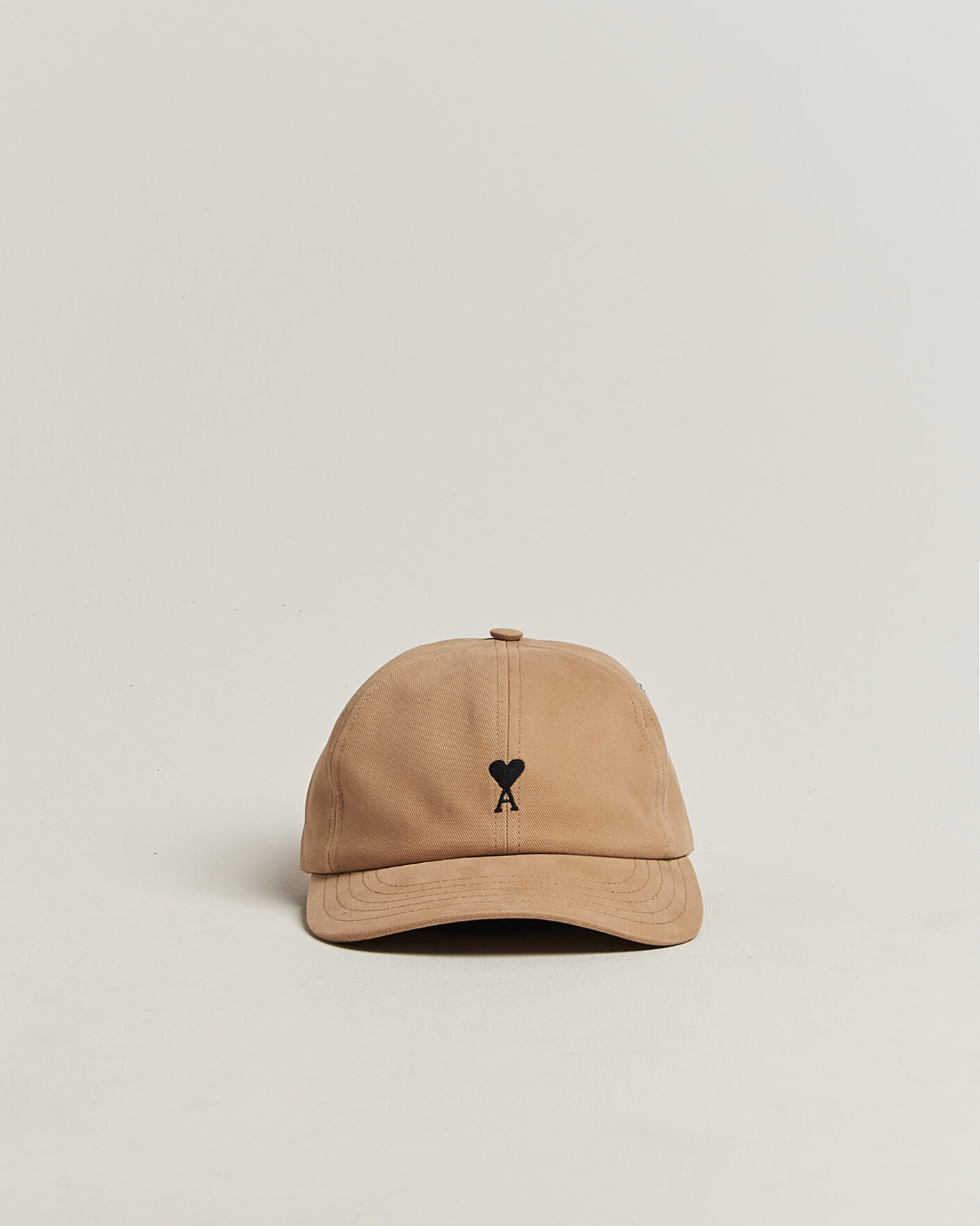 Herre | Hatte & kasketter | AMI | Contrasted Heart Logo Cap Beige Mastic