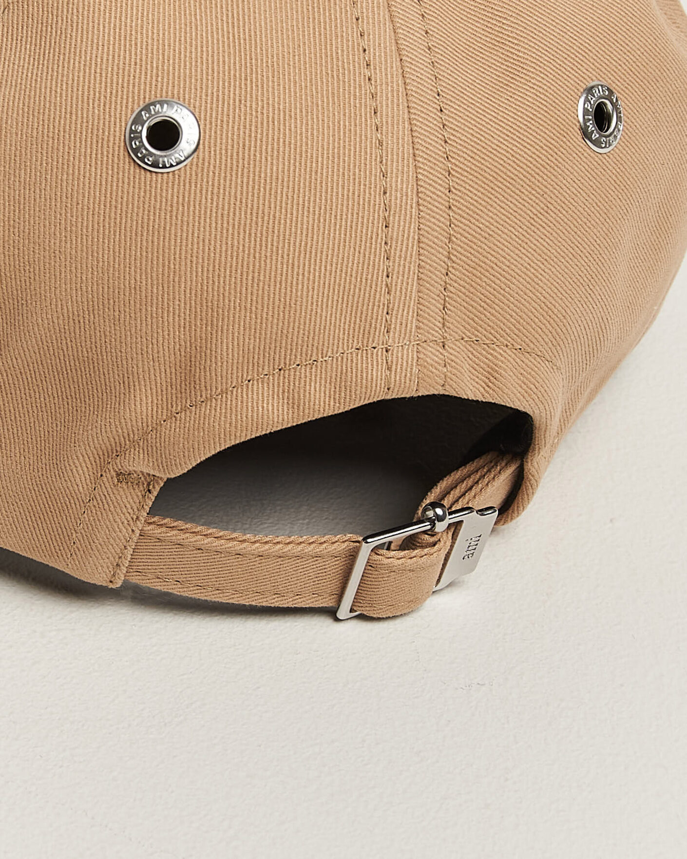 Herre | Hatte & kasketter | AMI | Contrasted Heart Logo Cap Beige Mastic