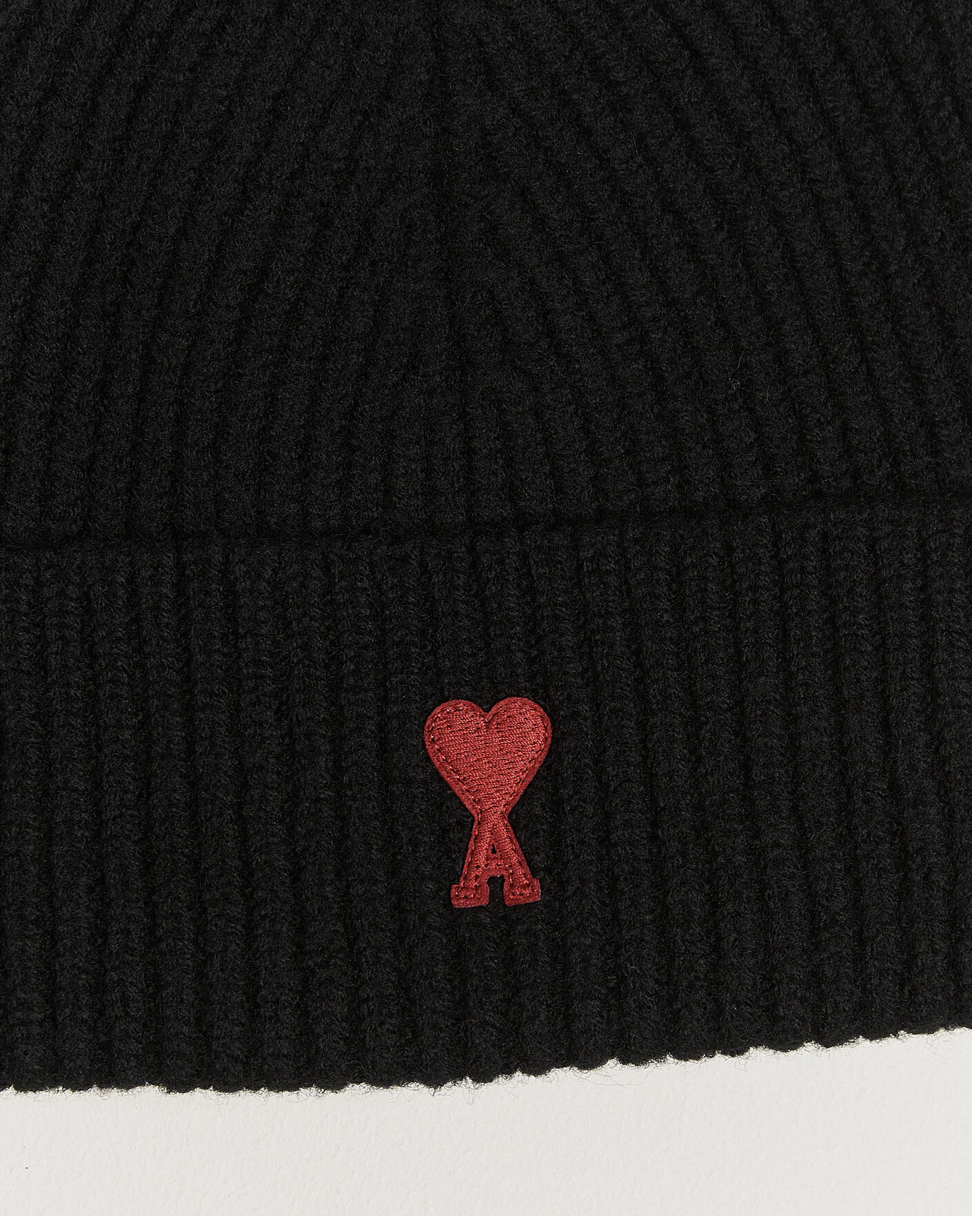 Herre | Huer | AMI | Heart Logo Beanie Black