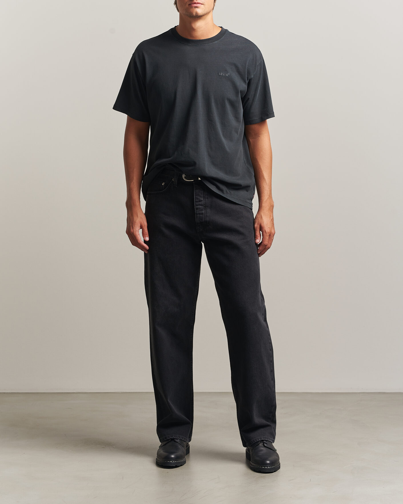 Herre | T-Shirts | Levi's | Red Tab Vintage T-Shirt Weathered Finish Jet Black