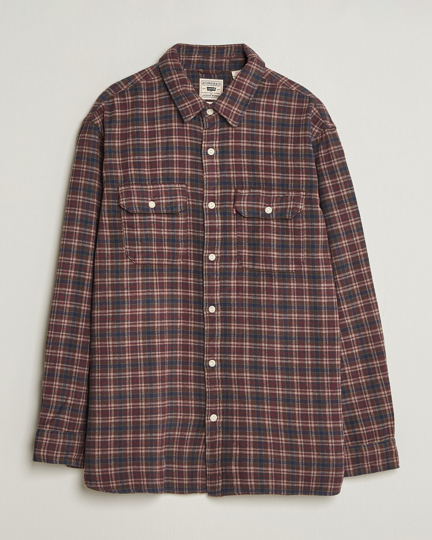 Herre | Skjorter | Levi's | Jackson Worker Shirt Vineyard Wine