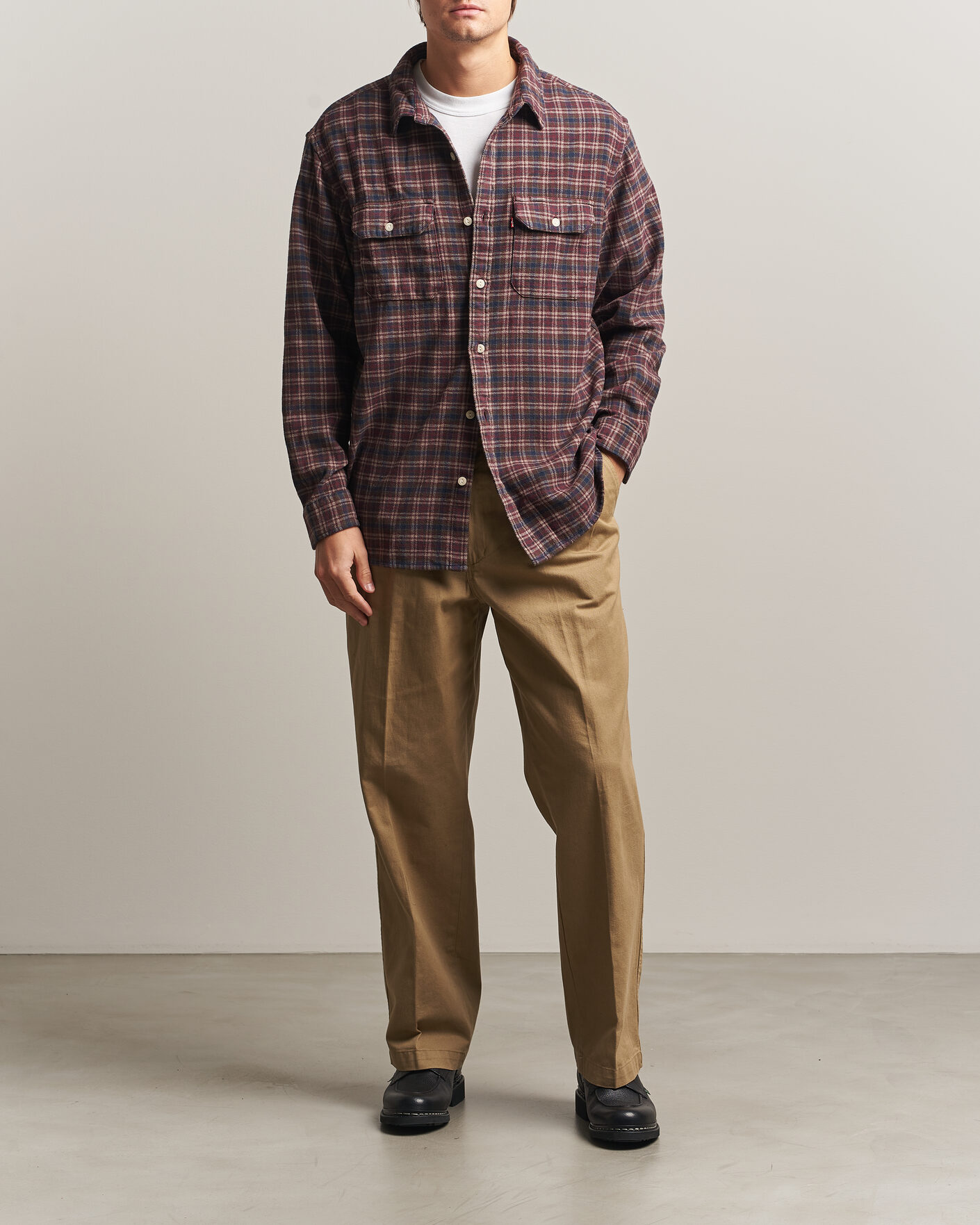 Herre | Skjorter | Levi's | Jackson Worker Shirt Vineyard Wine