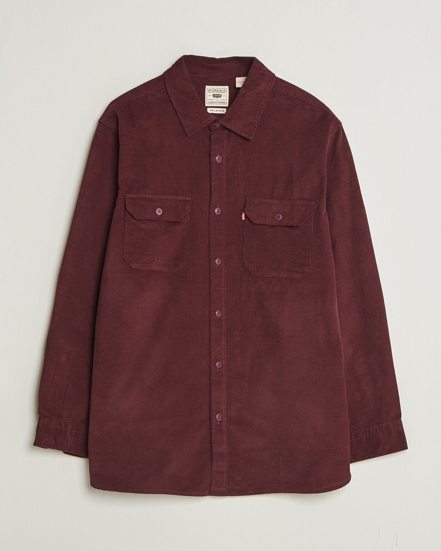 Herre | Skjorter | Levi's | Jackson Corduroy Worker Shirt Vineyard Wine