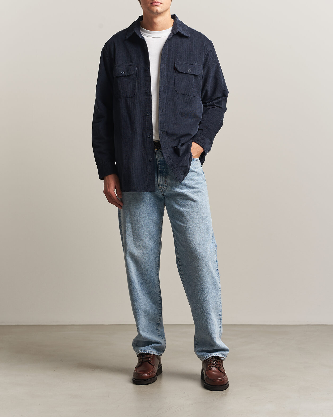 Herre | Skjorter | Levi's | Jackson Corduroy Worker Shirt Nightfall Navy