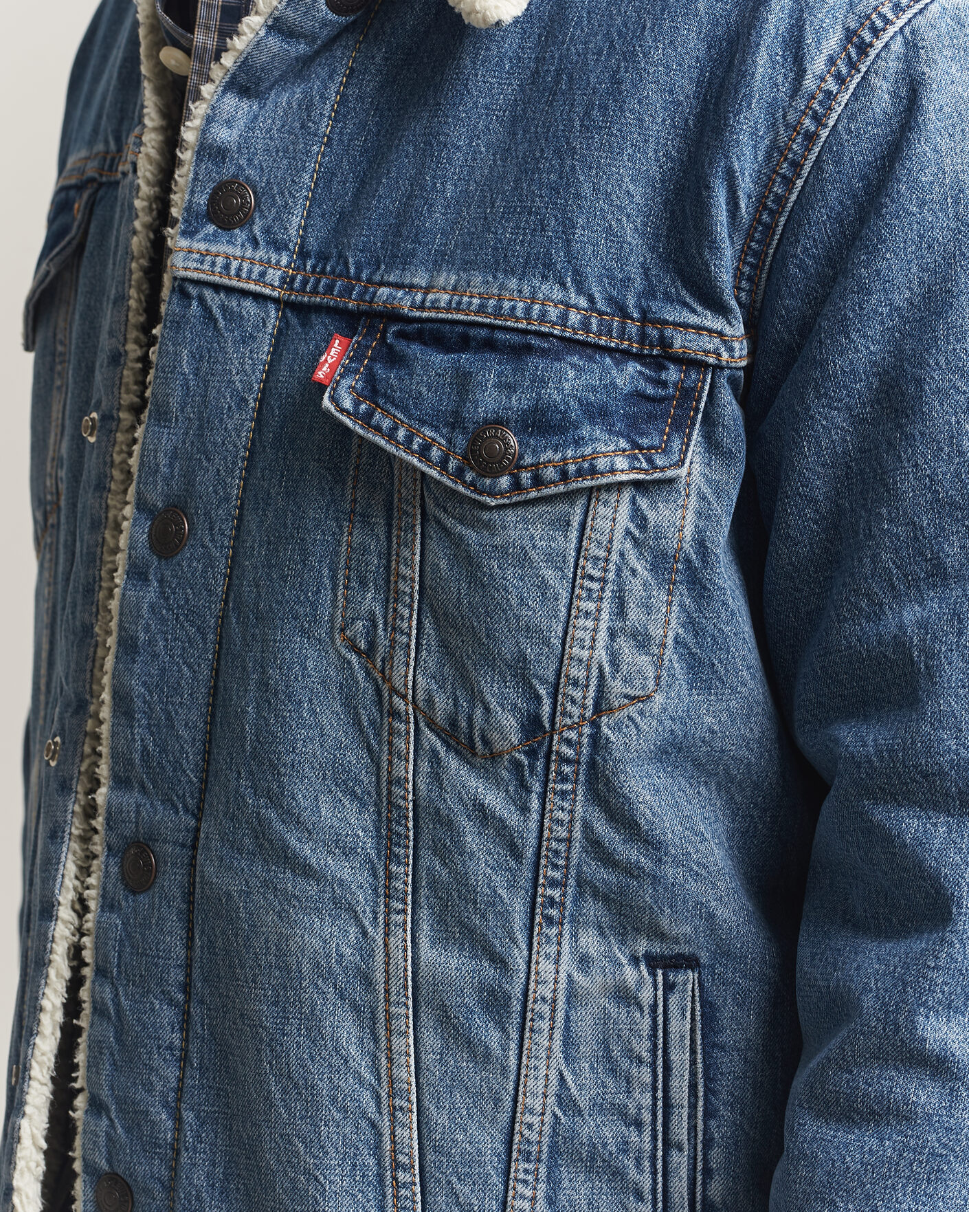 Herre | Jakker | Levi's | Type 3 Sherpa Trucker Washed Away