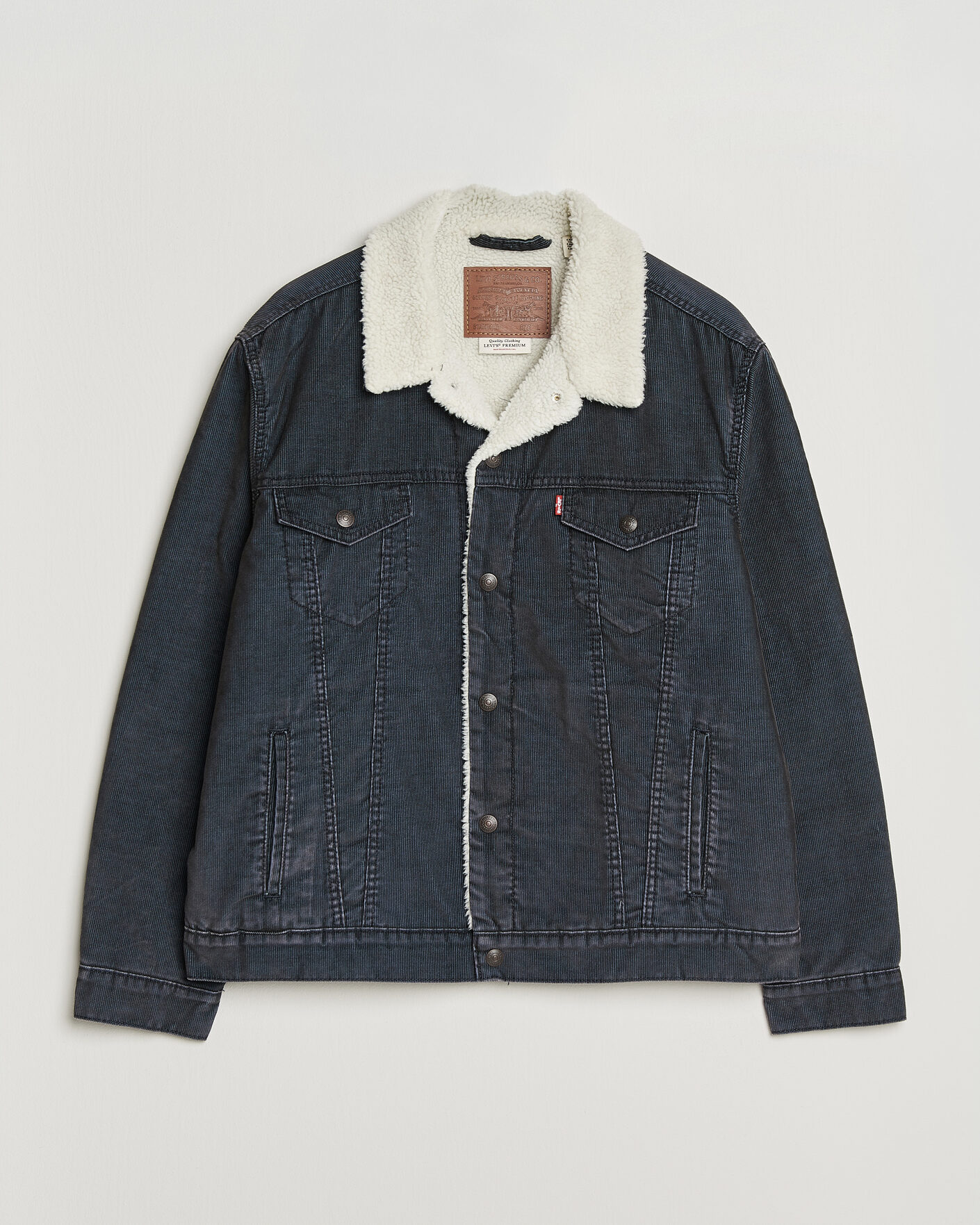 Herre | Jakker | Levi's | Type 3 Sherpa Trucker Worn-In Delft Steelhead