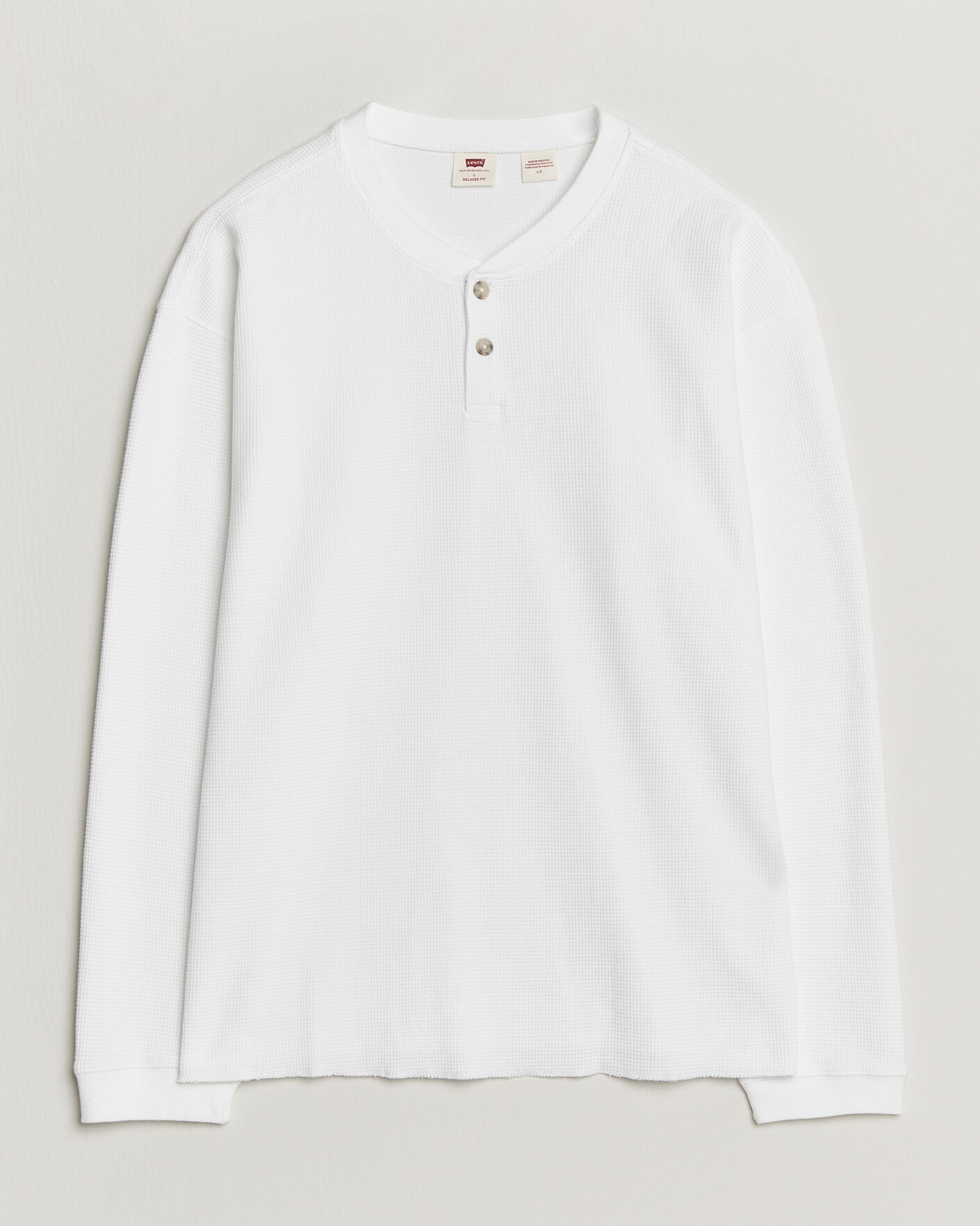 Herre | Trøjer | Levi's | Relaxed Henley Bright White