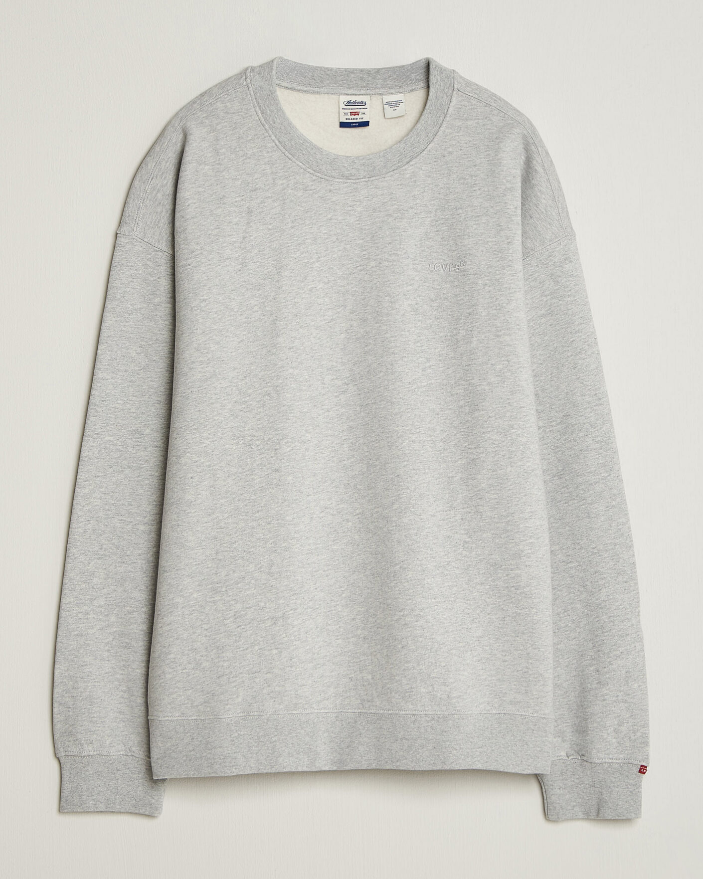 Herre | Trøjer | Levi's | Authentic Crew Neck Sweatshirt Light Grey Heather
