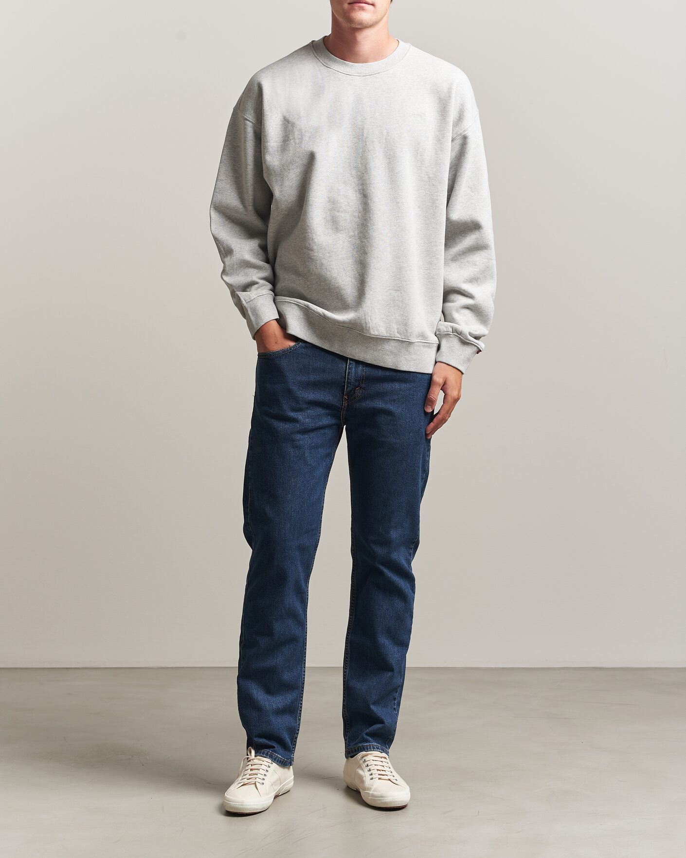 Herre | Trøjer | Levi's | Authentic Crew Neck Sweatshirt Light Grey Heather