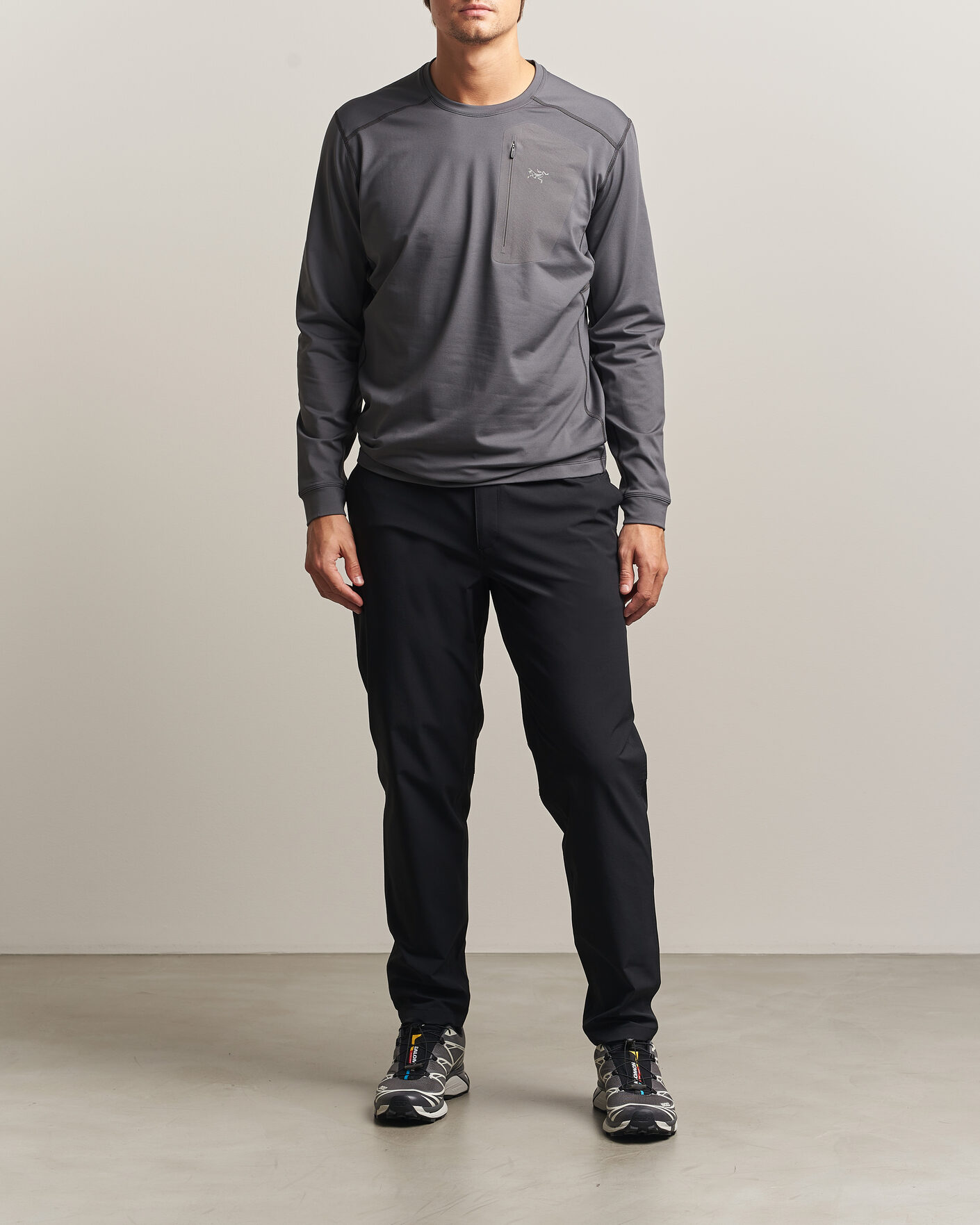 Herre | Trøjer | Arc'teryx | Rho LT Baselayer Crew Neck Cloud