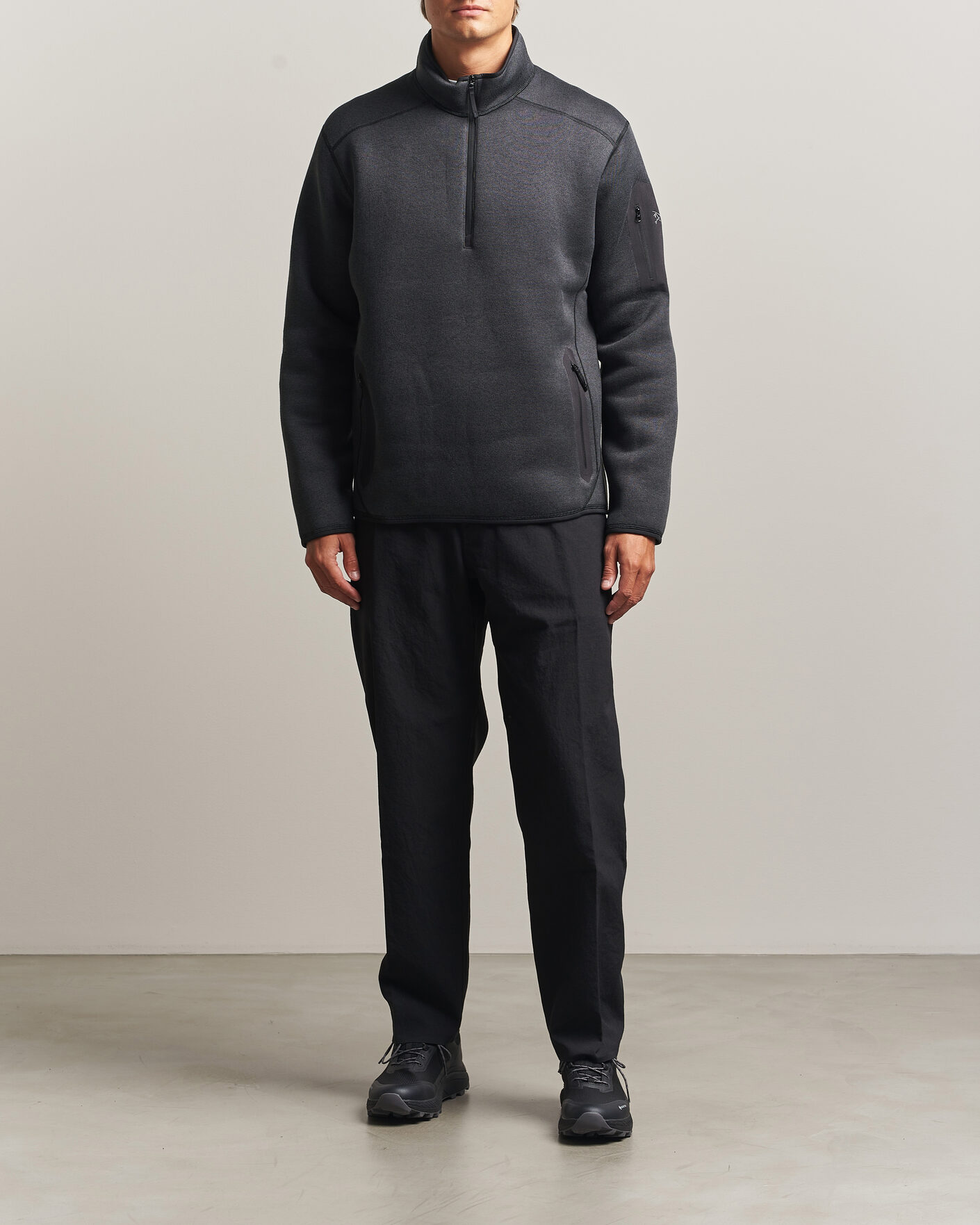 Herre | Trøjer | Arc'teryx | Covert Half Zip Black Heather