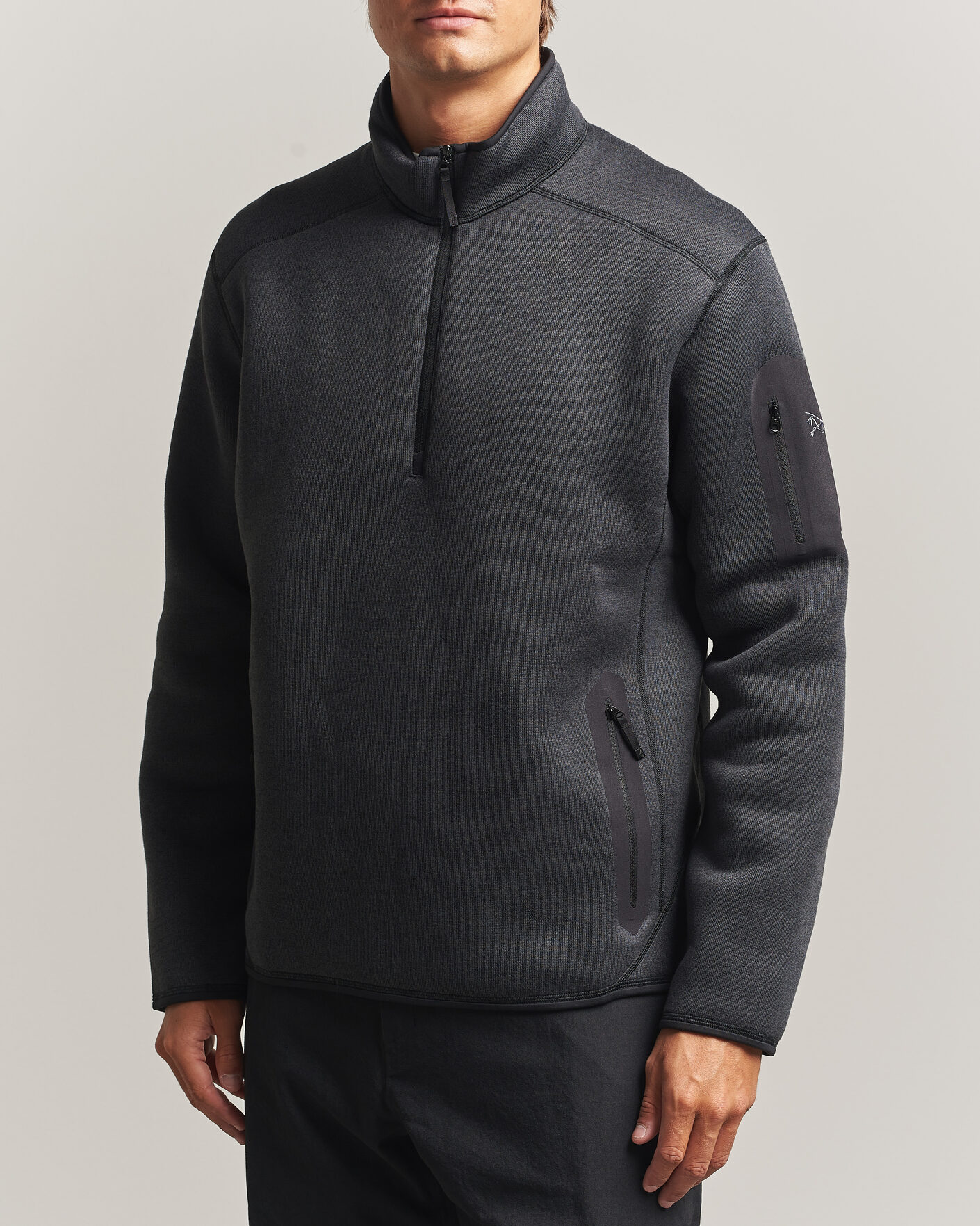 Herre | Trøjer | Arc'teryx | Covert Half Zip Black Heather