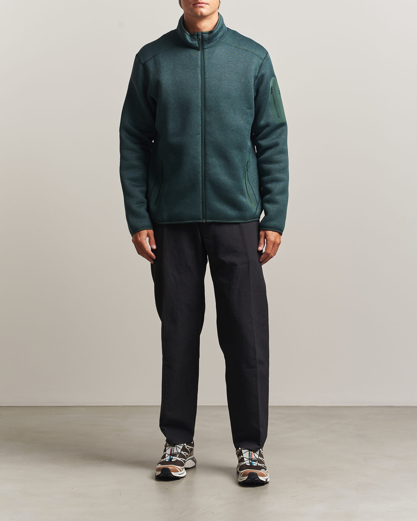 Herre | Trøjer | Arc'teryx | Covert Full Zip Dark Jade Heather
