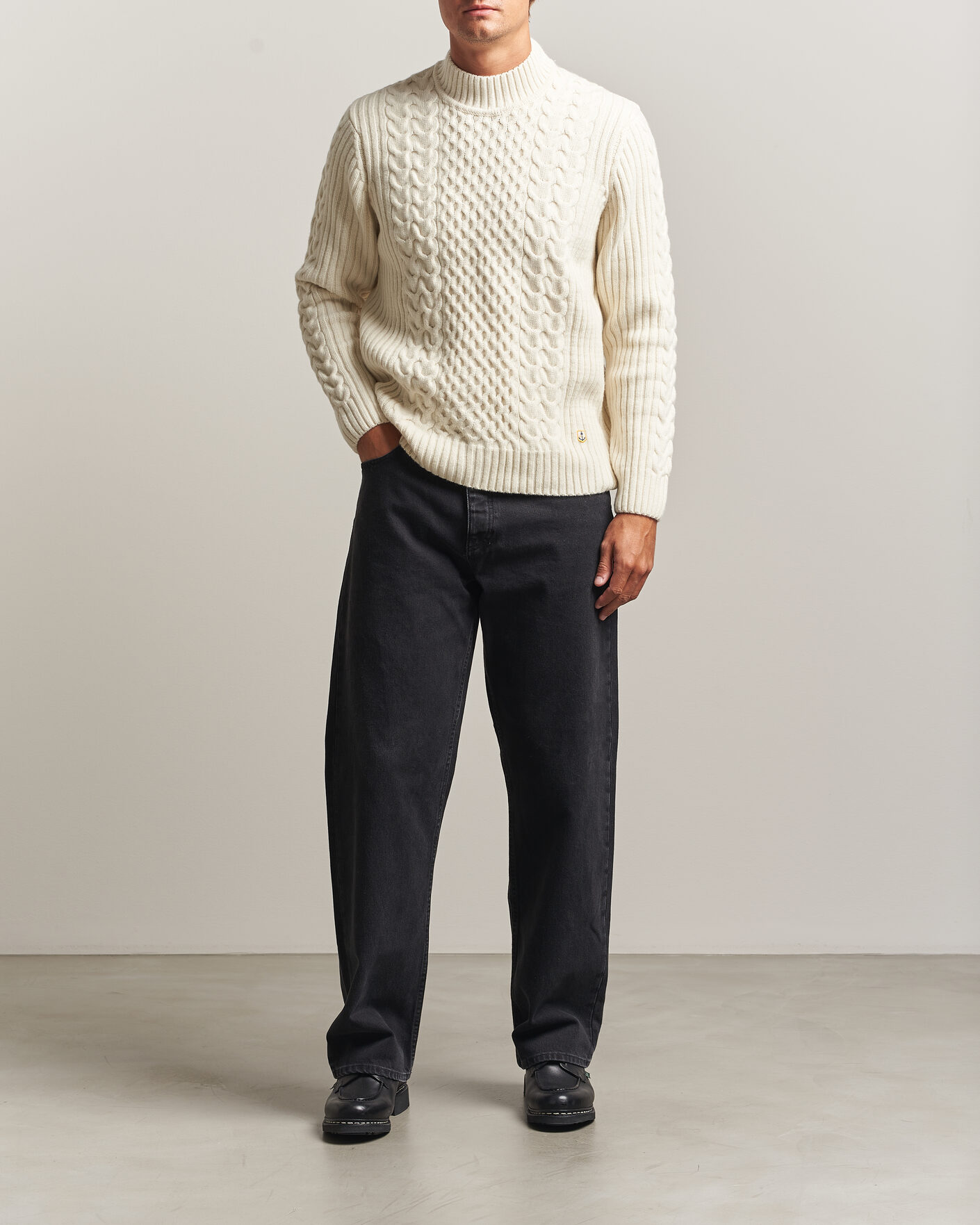 Herre | Trøjer | Armor-lux | Wool Knitted Sweater Nature
