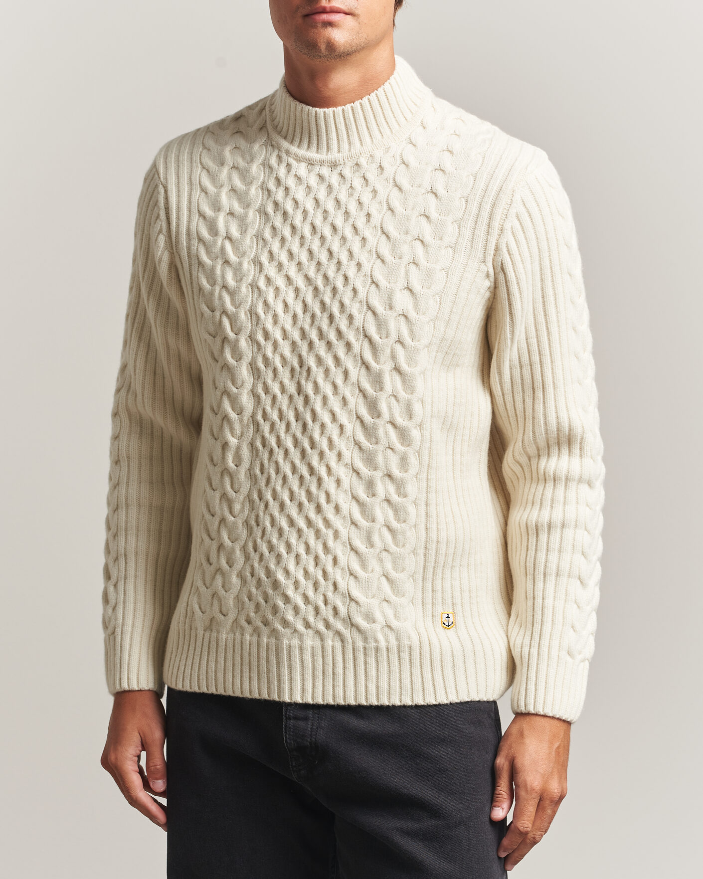 Herre | Trøjer | Armor-lux | Wool Knitted Sweater Nature