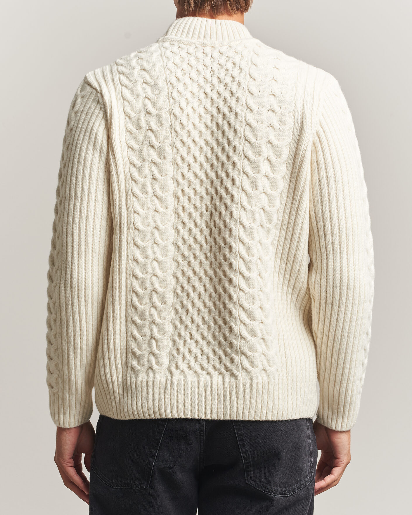 Herre | Trøjer | Armor-lux | Wool Knitted Sweater Nature