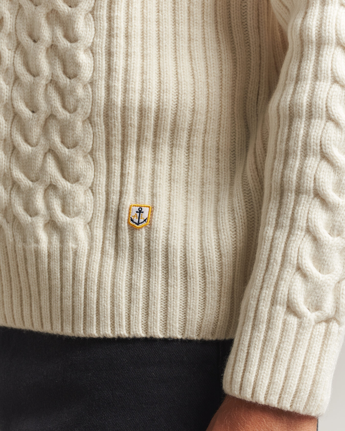 Herre | Trøjer | Armor-lux | Wool Knitted Sweater Nature