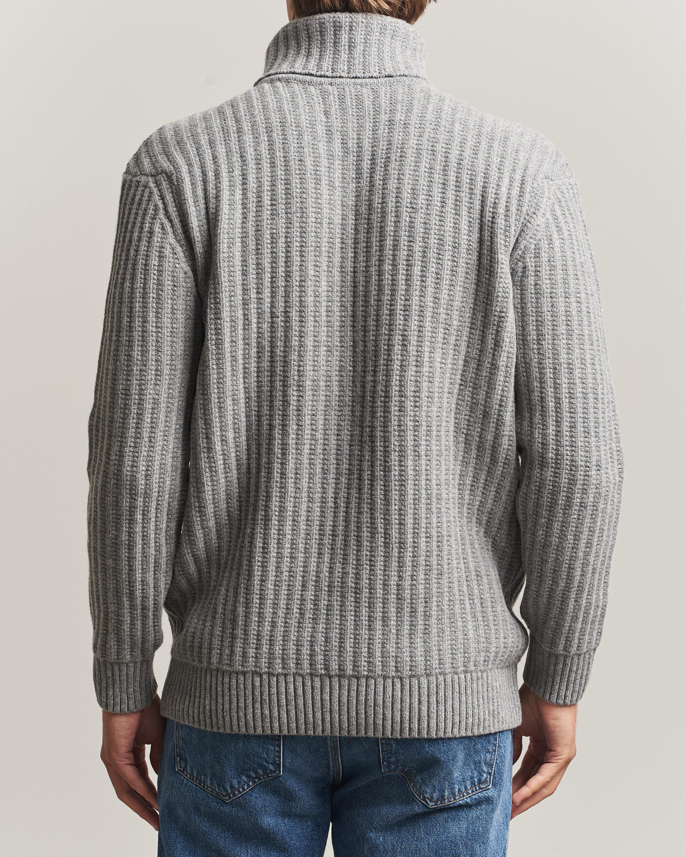 Herre | Trøjer | Armor-lux | Wool Knitted Rollneck Slate