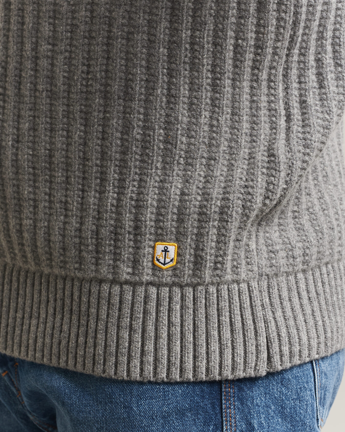 Herre | Trøjer | Armor-lux | Wool Knitted Rollneck Slate