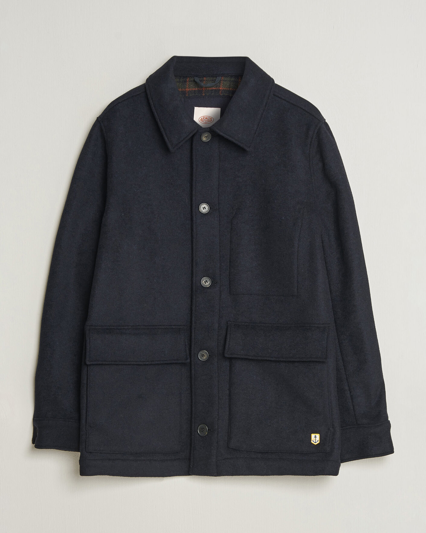 Herre |  | Armor-lux | Wool Shirt Jacket Rich Navy