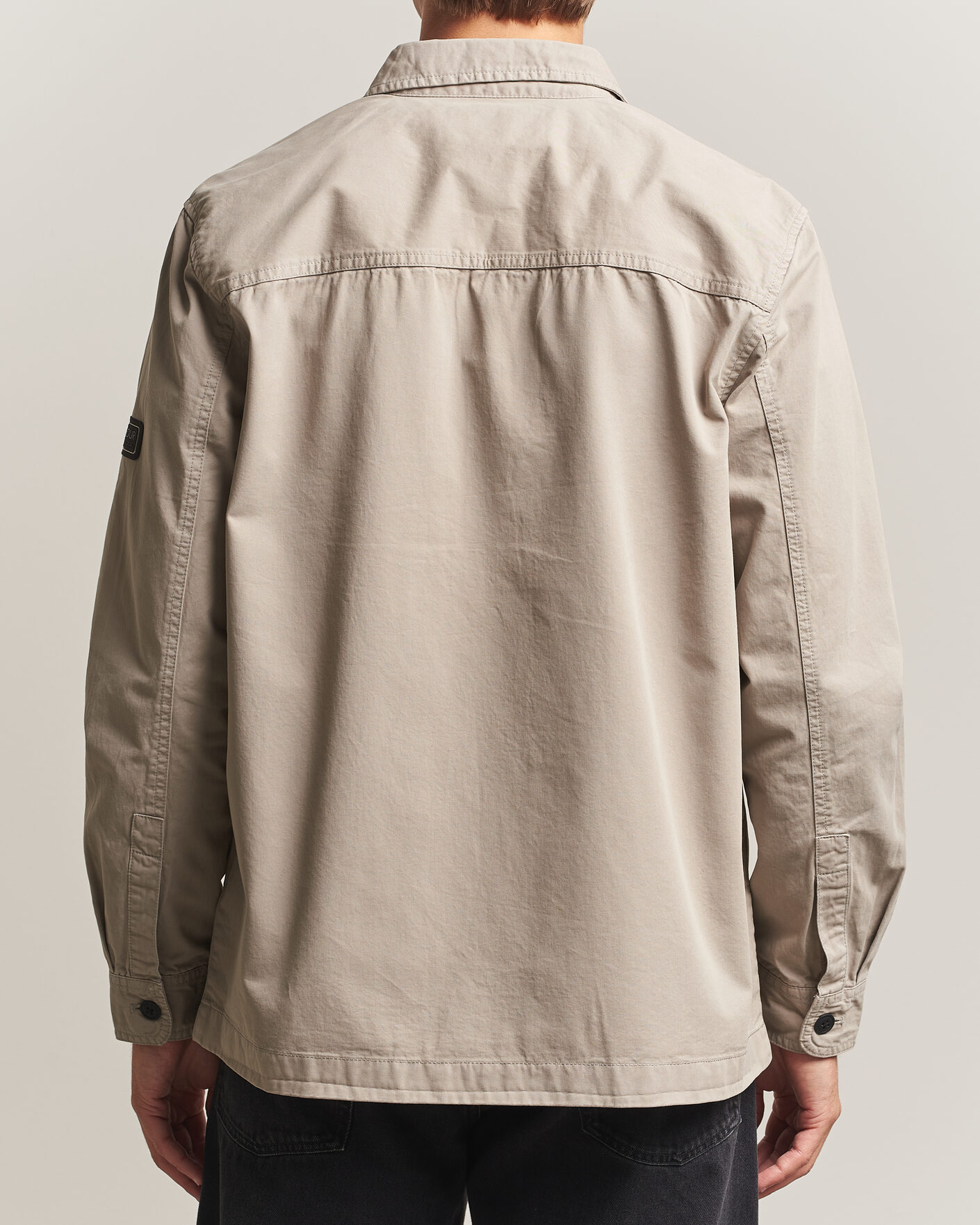 Herre | Skjorter | Barbour International | Arlo Cotton Overshirt Concrete