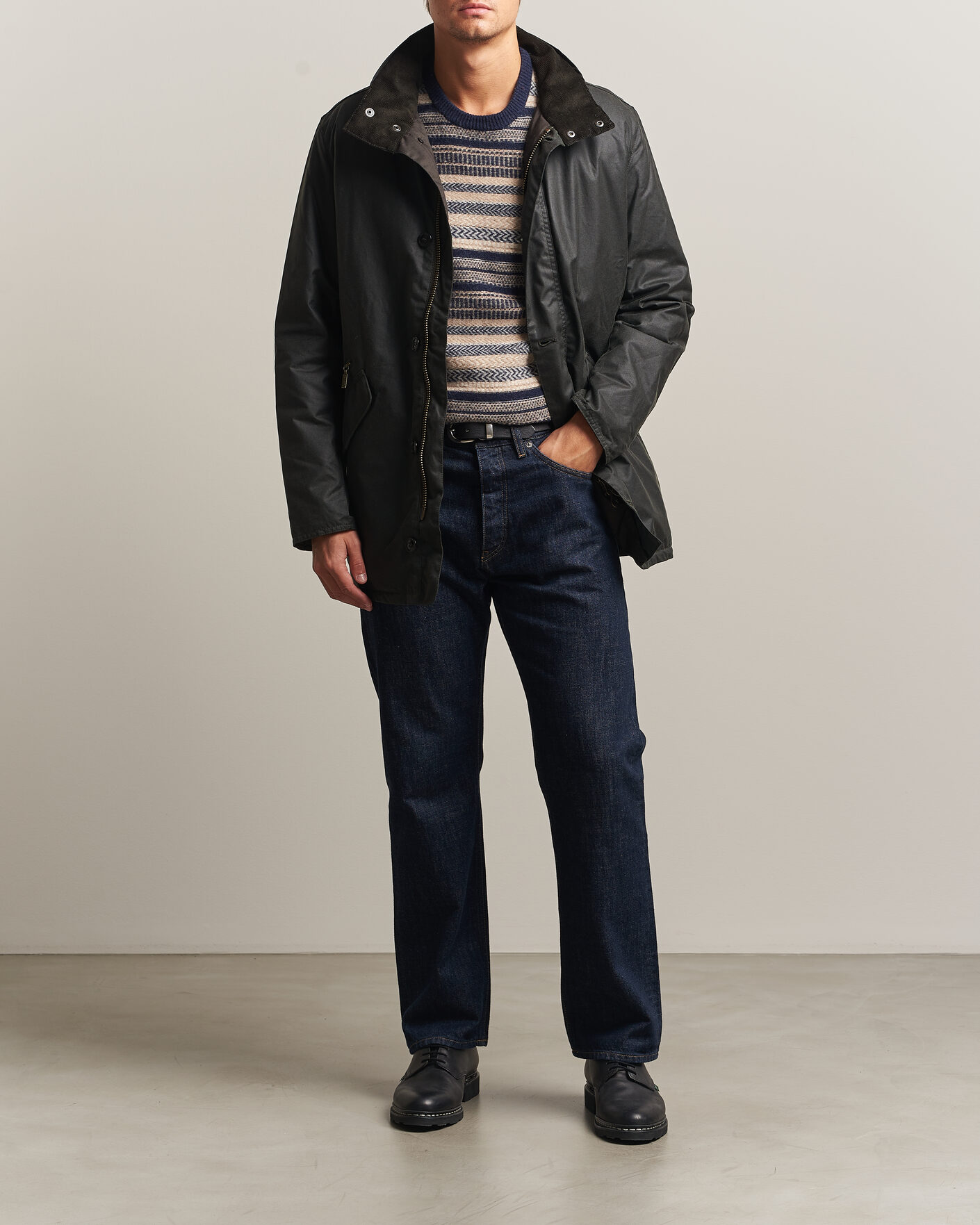 Herre | Jakker | Barbour Lifestyle | Modern Powell Wax Jacket Sage