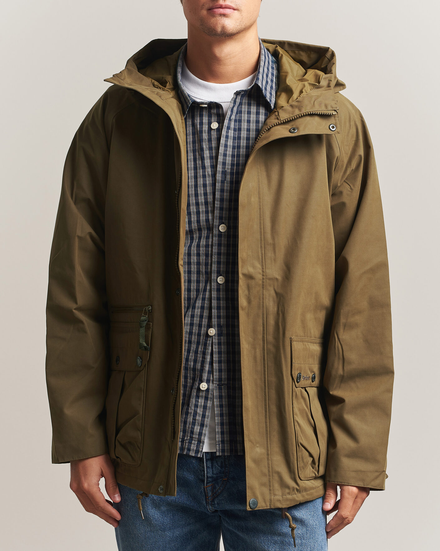 Herre | Jakker | Barbour Lifestyle | Re-Engineered Aikwood Waterproof Jacket Beech