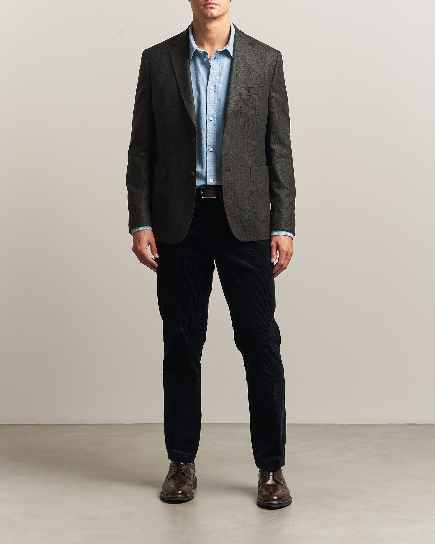Herre | Blazere & jakker | Barbour Lifestyle | Fairford Herringbone Blazer Forest