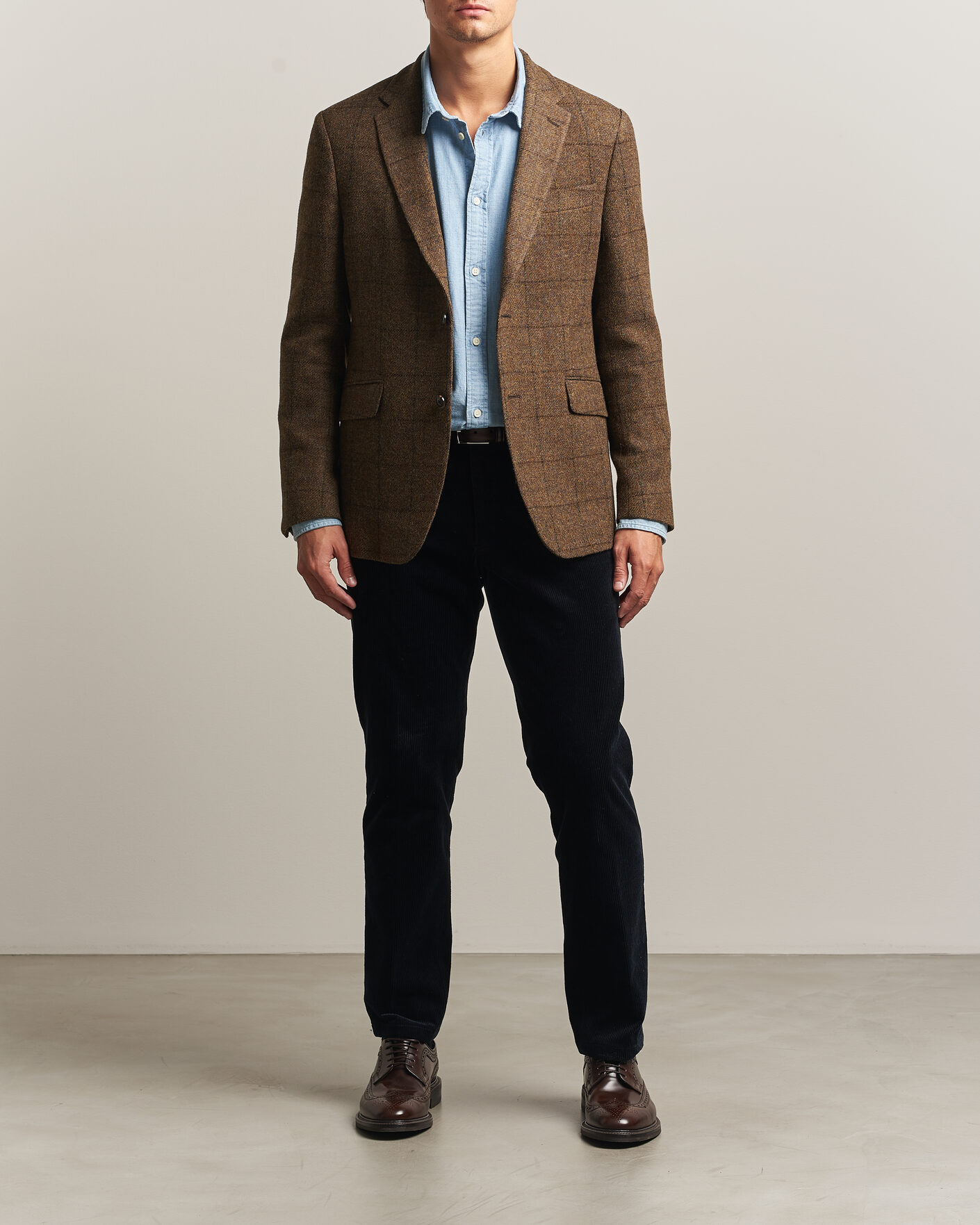 Herre | Blazere & jakker | Barbour Lifestyle | Gosforth Moons Checked Blazer Brown