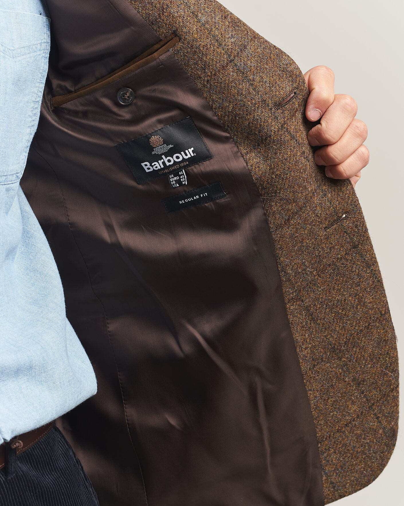 Herre | Blazere & jakker | Barbour Lifestyle | Gosforth Moons Checked Blazer Brown