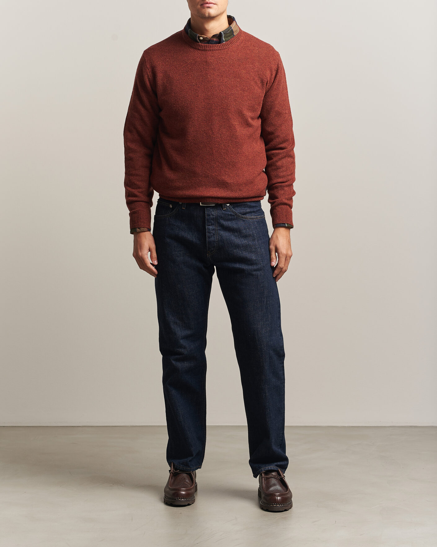 Herre | Trøjer | Barbour Lifestyle | Patch Crew Russet