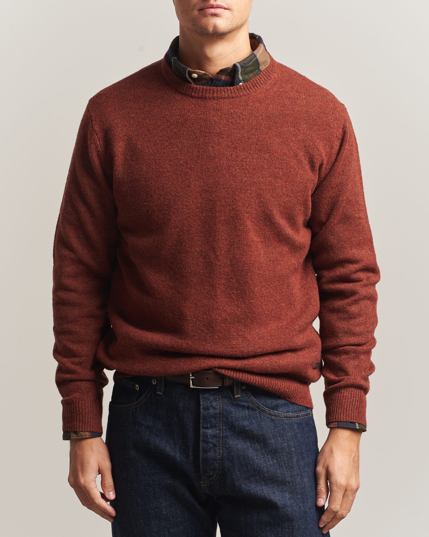 Herre | Trøjer | Barbour Lifestyle | Patch Crew Russet
