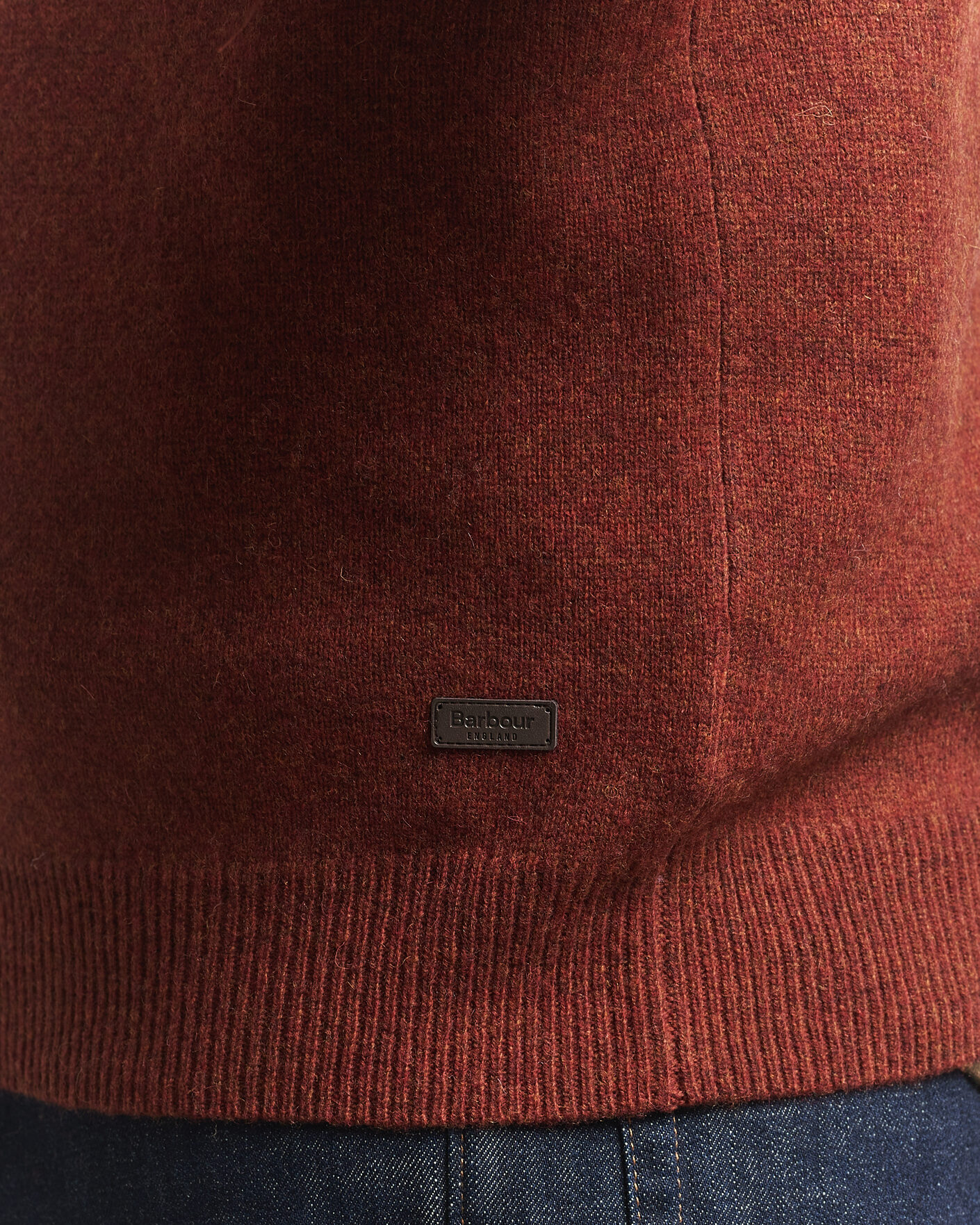 Herre | Trøjer | Barbour Lifestyle | Patch Crew Russet